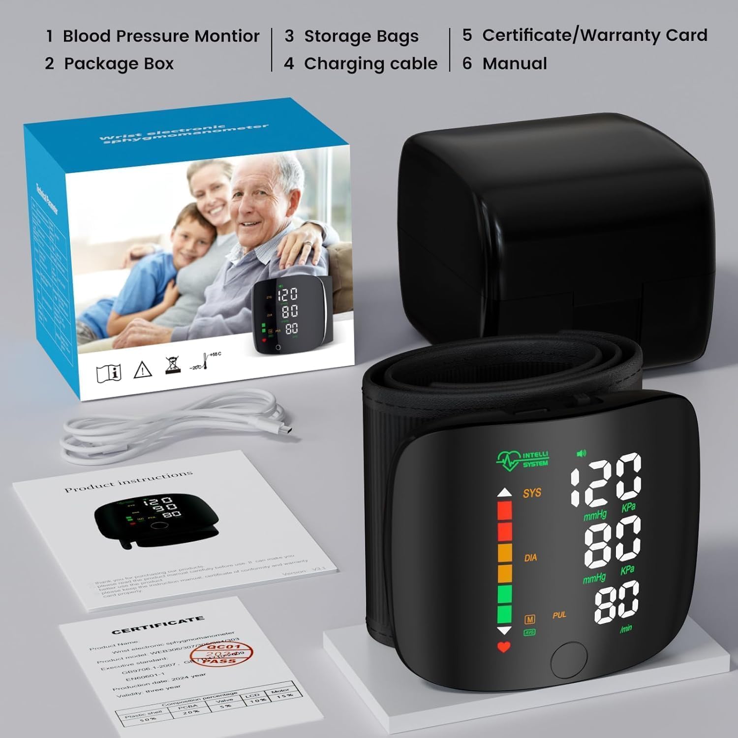 Blood Pressure Monitor - Use To Use Smart Wrist Design amazon
