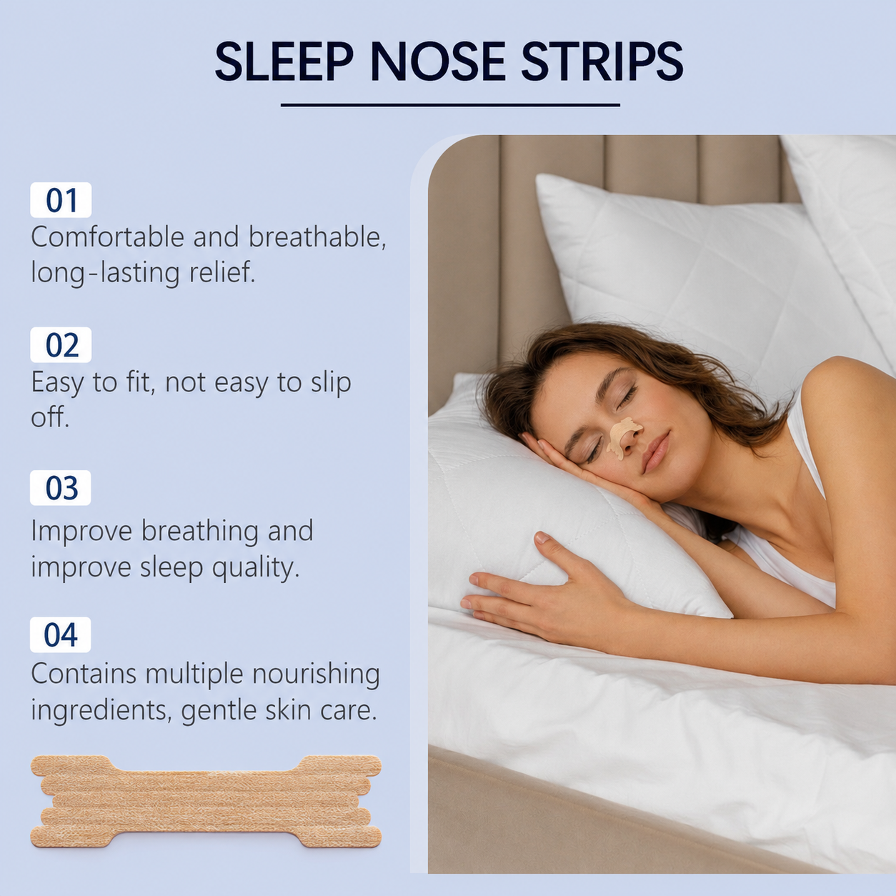 Nasal Strips - Open Your Airways & Increase Oxygen Intake - 30 pack