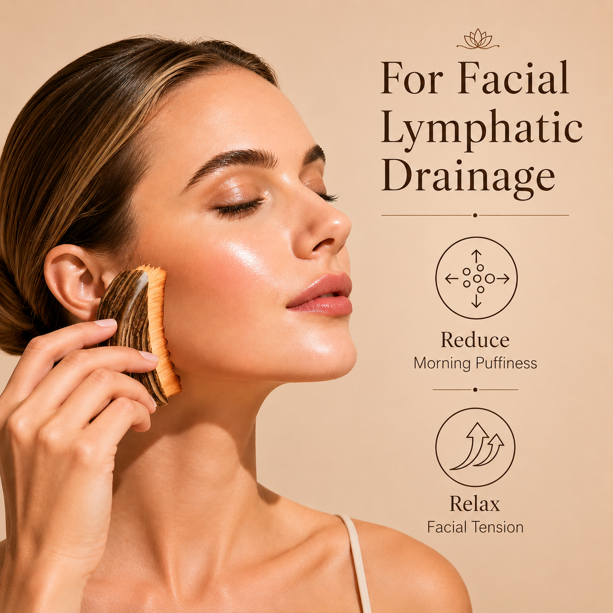Facial Contour Brush - Lymphatic Beauty Brush amazon