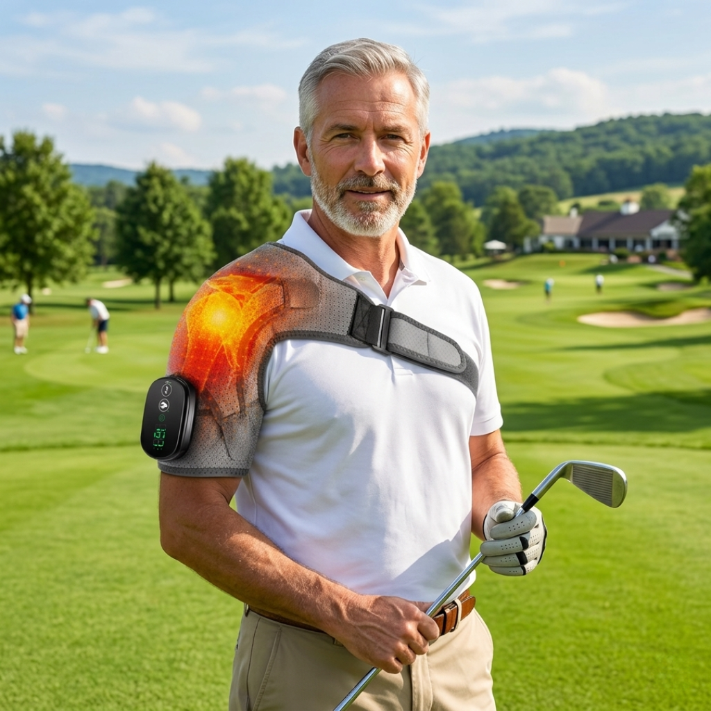 Shoulder Massager Wrap | Heated Pain Relief Support