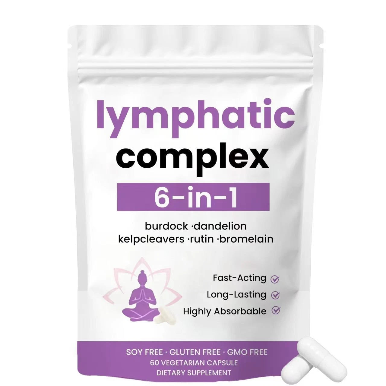 6-in-1 Lymphatic Complex - Drainage Supplement