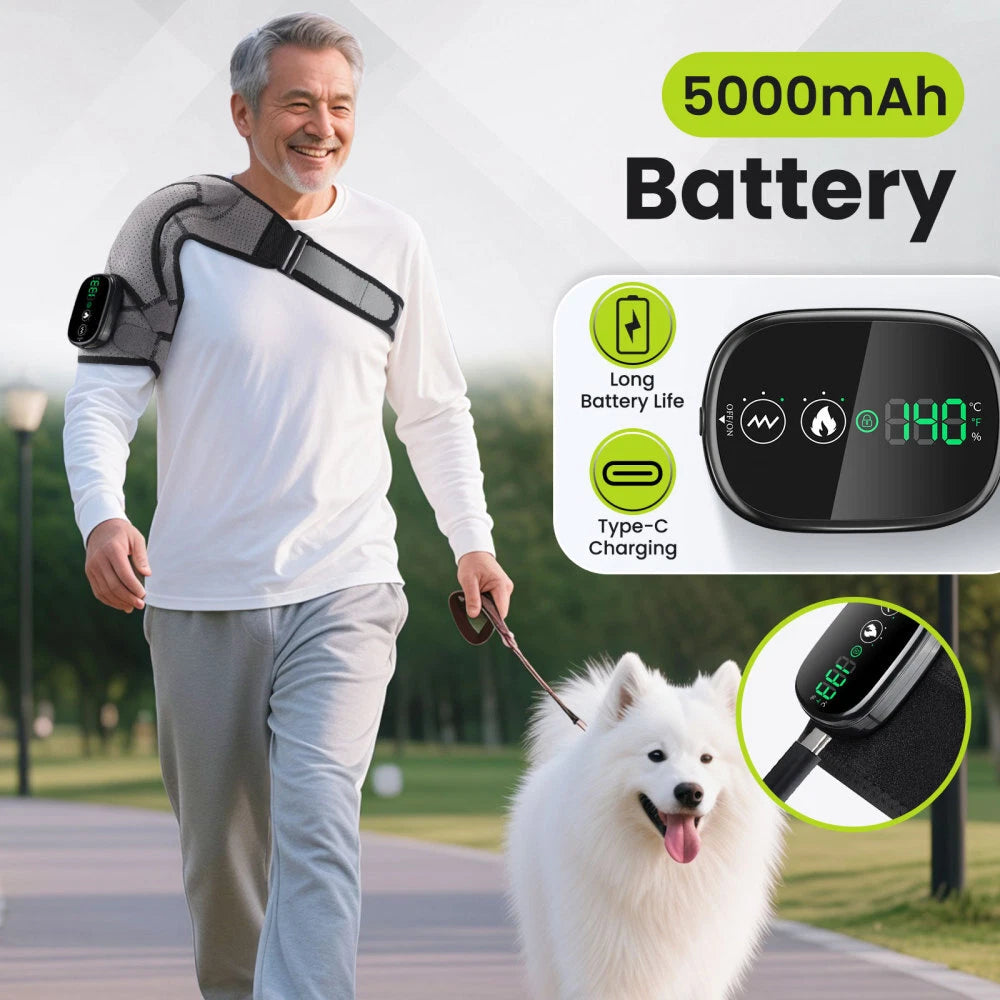 Shoulder Massager Wrap | Heated Pain Relief Support