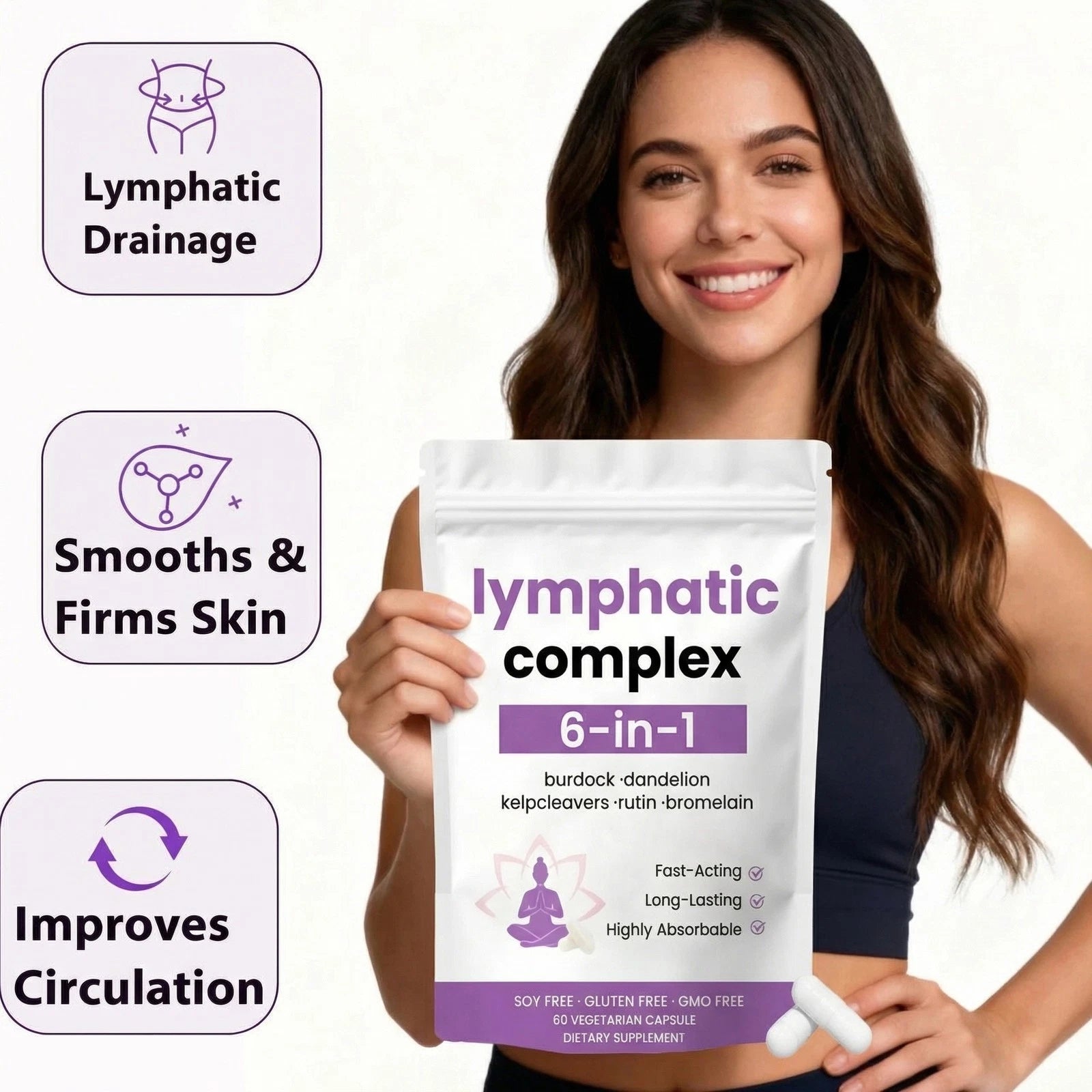 6-in-1 Lymphatic Complex - Drainage Supplement