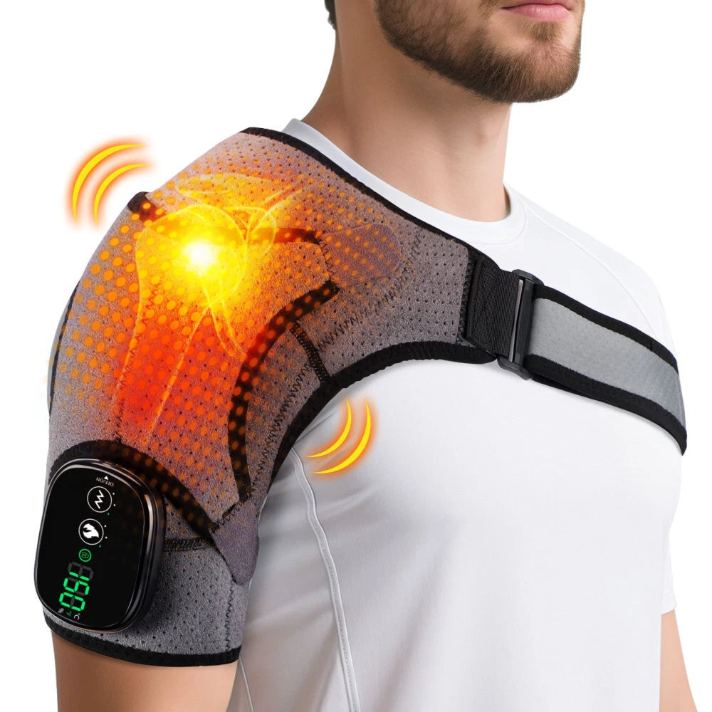 Shoulder Massager Wrap | Heated Pain Relief Support